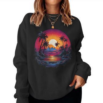Hawaiian Wave Xs 6Xl Graphic Women Sweatshirt - Thegiftio UK