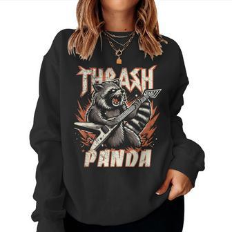 Heavy Metal Raccoon Trash Panda Women Sweatshirt - Thegiftio UK