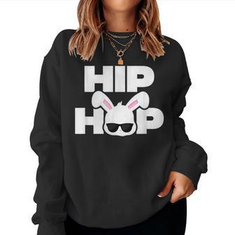 Hip Hop Bunny Cute Girls Boys Easter Women Sweatshirt - Monsterry DE