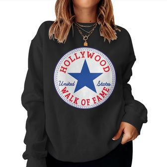 Hollywood Walk Of Fame Los Angeles California Tourist Usa Women Sweatshirt - Monsterry