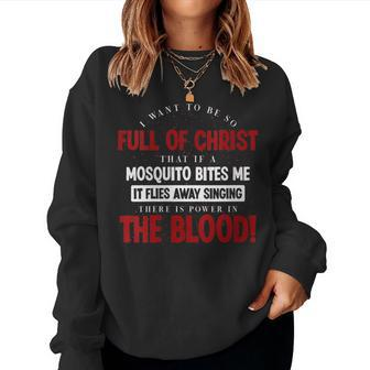 Holy Bible There Is Power In The Blood Prayer Women Sweatshirt - Monsterry CA
