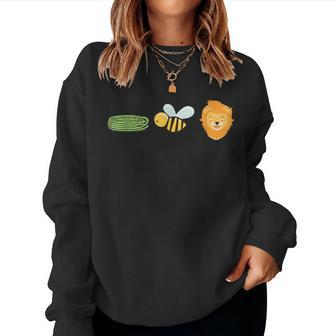 Hose Bee Lion Animal Pun Dad Joke Women Sweatshirt - Monsterry DE