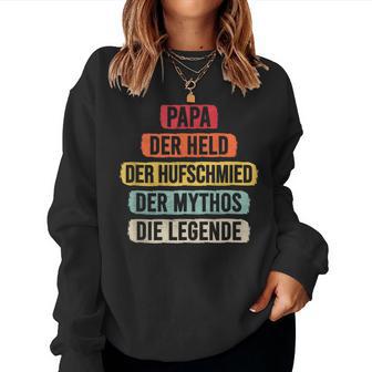 Hufschmied Papa Hoof Fog Smith Legend Horse Smith Sweatshirt Frauen - Geschenkecke