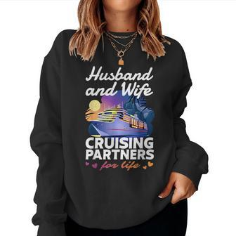 Husband And Wife Cruise 2024 Matching Couple Outfits Women Sweatshirt - Monsterry AU