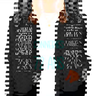 Idée Cadeau D'anniversaire 72 Ans Drôle Homme Women Sweatshirt - Cadeauxyz