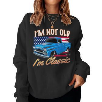 I'm Not Old I'm Classic Flag Car Men's & Women's Women Sweatshirt - Monsterry