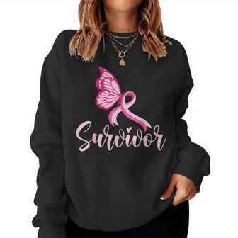 I'm A Survivor My Mom Beat Cancer Awareness Fight Cancer Women Sweatshirt - Monsterry AU