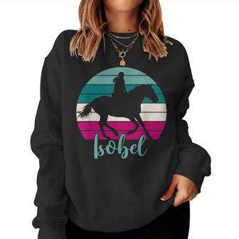 Isobel Equestrian Personalised Horse Girl Isobel Women Sweatshirt - Seseable