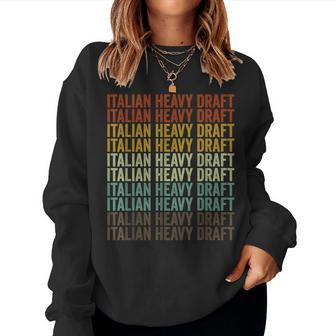 Italian Heavy Draft Horse Retro Women Sweatshirt - Monsterry AU