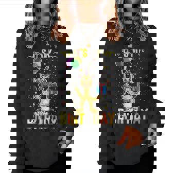 Its My Birthday Giraffe Animal Women Sweatshirt - Thegiftio