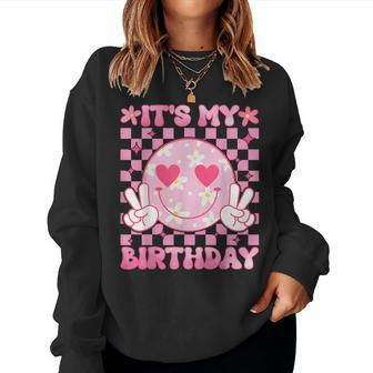 It's My Birthday Ns Girls Kid Birthday Party Flower Women Sweatshirt - Monsterry
