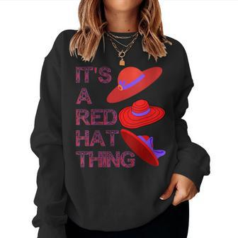 Its A Red Hat Thing Social Club Red Society Revolution Women Sweatshirt - Monsterry AU