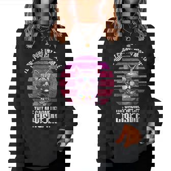 Je N'ai Pas Choisi Laie De Mère De Chat C'est Laie De Maman De Chat Qui M'a Choisie Women Sweatshirt - Cadeauxyz