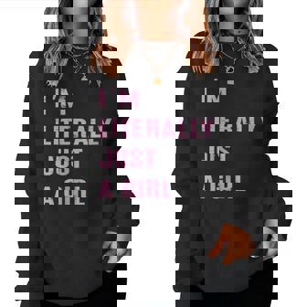 Je Ne Suis Littéralement Qu'une Fille Coquette Cute Trending Women Sweatshirt - Cadeauxyz
