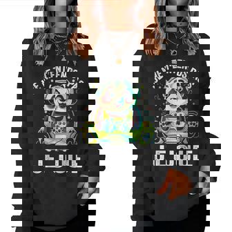 Je Ne T'entends Pas Je Joue Panda De Gaming Jeuxidéos Women Sweatshirt - Cadeauxyz