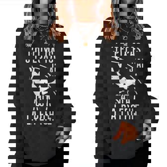Je Peux Pas J'ai Saut À La Perche Athlétisme Cadeau Humour Women Sweatshirt - Cadeauxyz