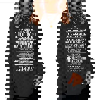 Je Suis Un Fils Gâté J'ai Été Élevé Par Une Maman Incroyable Women Sweatshirt - Cadeauxyz