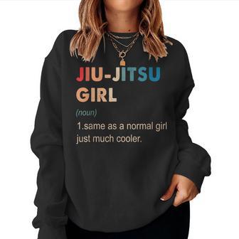 Jiu-Jitsu Girl Definition Jiu-Jitsu For Girls Women Sweatshirt - Thegiftio UK