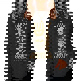 July 55Th Birthday 1969 Awesome Teddy Bear Women Sweatshirt - Thegiftio