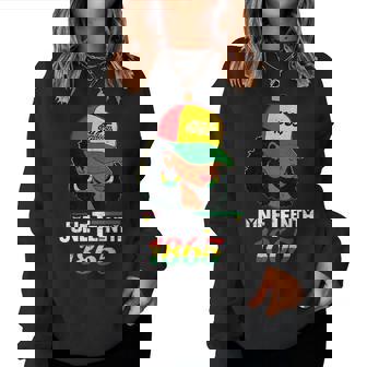 Junenth 1865 Celebrate Freedom Celebrating Black Women Women Sweatshirt - Thegiftio UK