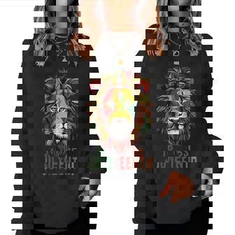 Junenth African American Black Lion 1865 King Women Sweatshirt - Seseable