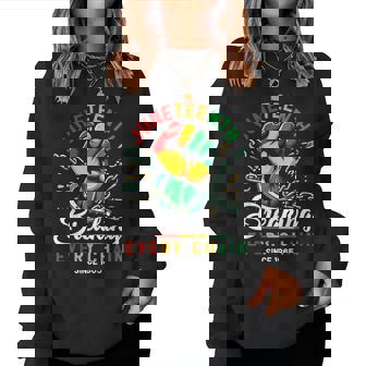 Junenth African American Freedom 1865 Women Sweatshirt - Thegiftio UK