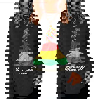 Junenth African Black American Freedom 1865 Women Sweatshirt - Thegiftio UK