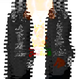 Junenth Black African Hair Remembering My Ancestors Women Sweatshirt | Mazezy