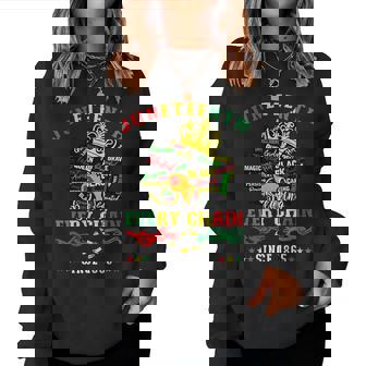 Junenth Black Breaking Every Chain Since 1865 Women Sweatshirt - Thegiftio UK