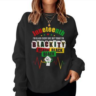 Junenth Blackity African America Black History Women Women Sweatshirt - Monsterry AU