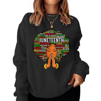 Junenth Melanin Black Natural Hair Women Sweatshirt - Thegiftio UK