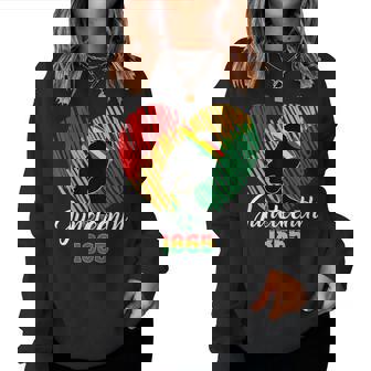 Junenth Queen African American Black Retro Women Sweatshirt - Seseable