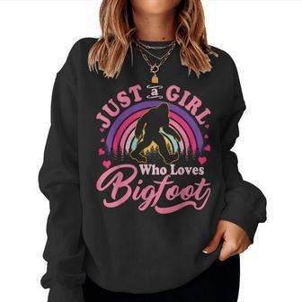 Just A Girl Who Loves Bigfoot Sasquatch For N Girls Women Sweatshirt - Monsterry AU