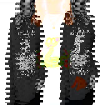 Just A Girl Who Loves Snakes Women Sweatshirt - Monsterry