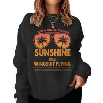 Just A Girl Who Loves Sunshine And Wingsuit Flying For Woma Women Sweatshirt - Monsterry CA