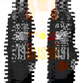 Just A Girl Who Loves Sushi Women Sweatshirt - Thegiftio
