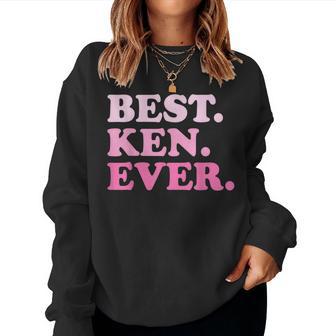 Ken Name Best Ken Ever Vintage Groovy Women Sweatshirt - Monsterry