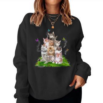 Kitten Lover Cat Lover Cute Cat Cute Kitten Women Sweatshirt - Seseable