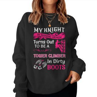 My Knight In Shining Tower Climber Wife Women Women Sweatshirt - Monsterry