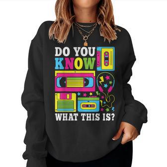 Do You Know What This Is 80S 90S Outfit Boys Girls Women Sweatshirt | Mazezy