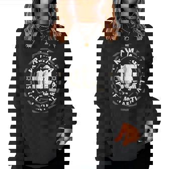 Krav Maga Hebrew Star Of David Logo & Homme Women Sweatshirt - Cadeauxyz