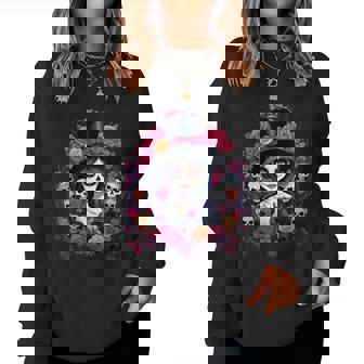 La Catrina Día De Los Muertos Calavera De Azúcar Anime Kawaii Sudadera Mujer - Regaloses