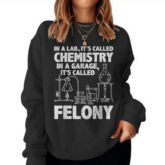 In Lab It's Called Chemistry Science Chemistry Teacher Women Sweatshirt - Monsterry DE