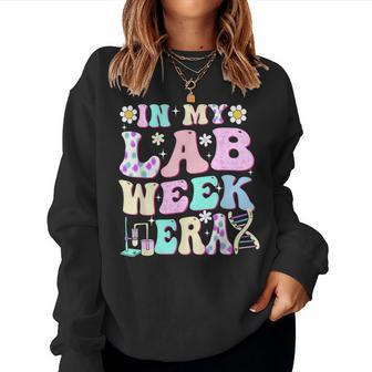 In My Lab Week Era Groovy Lab Week Party Women Sweatshirt | Mazezy