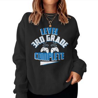 Last Day Of School Level 3Rd Grade Complete Gamer Girls Boys Women Sweatshirt - Monsterry UK