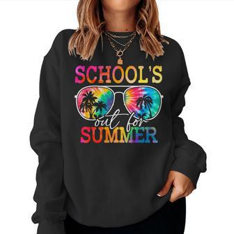Last Day Of School Schools Out For Summer Teacher Students Women Sweatshirt - Monsterry DE