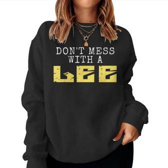 Lee Family Name Last Name Men's & Women's Women Sweatshirt - Seseable