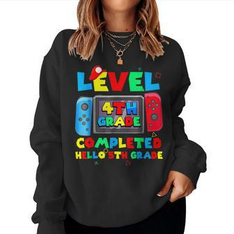 Level 4Th Grade Completed Hello 5Th Grade Last Day Of School Women Sweatshirt - Monsterry AU