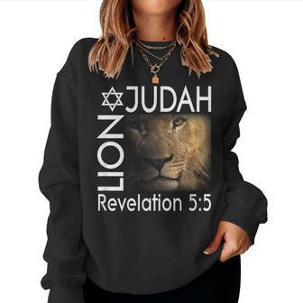 Lion Of Judah Christian Messianic Women Sweatshirt - Seseable