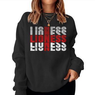 Lioness & England Flag For & Girls Lionesses Women Sweatshirt - Thegiftio UK